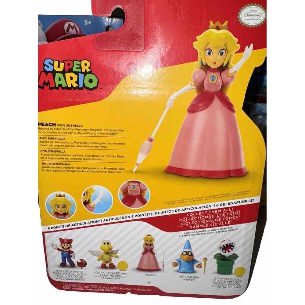 Mario Bros Magikoopa Paratroopa Mario Piranha Peach Action Figures Lot of 5 Set - Picture 7 of 8